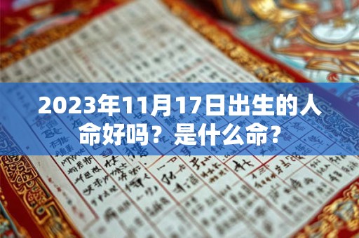 2023年11月17日出生的人命好吗？是什么命？