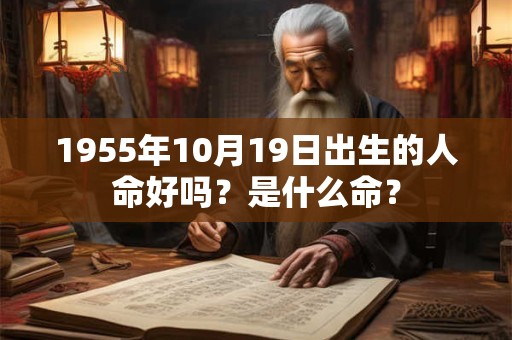 1955年10月19日出生的人命好吗？是什么命？