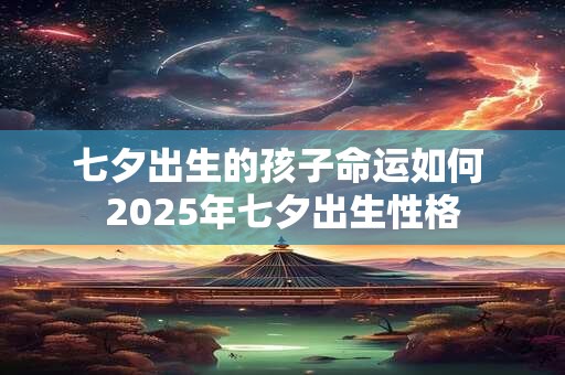 七夕出生的孩子命运如何 2025年七夕出生性格