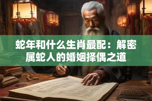 蛇年和什么生肖最配：解密属蛇人的婚姻择偶之道