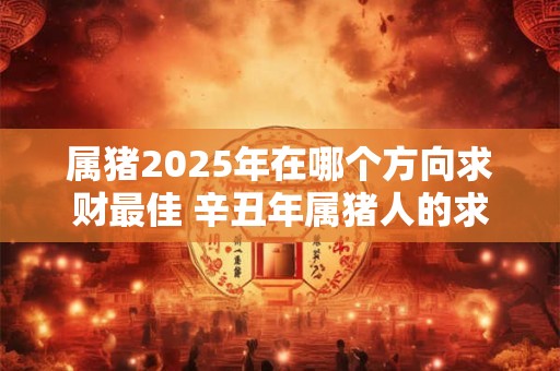 属猪2025年在哪个方向求财最佳 辛丑年属猪人的求财方位
