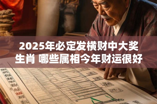 2025年必定发横财中大奖生肖 哪些属相今年财运很好