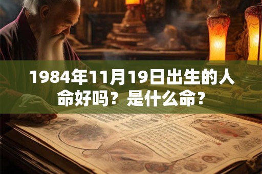 1984年11月19日出生的人命好吗？是什么命？