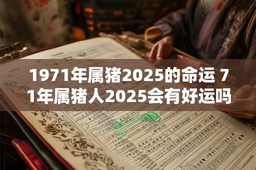 1971年属猪2025的命运 71年属猪人2025会有好运吗 1971年属猪2025的命运 71年属猪人2025会有好运吗