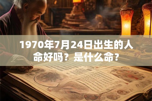 1970年7月24日出生的人命好吗？是什么命？
