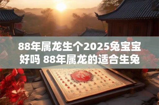 88年属龙生个2025兔宝宝好吗 88年属龙的适合生兔宝宝吗