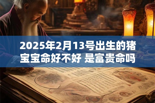 2025年2月13号出生的猪宝宝命好不好 是富贵命吗