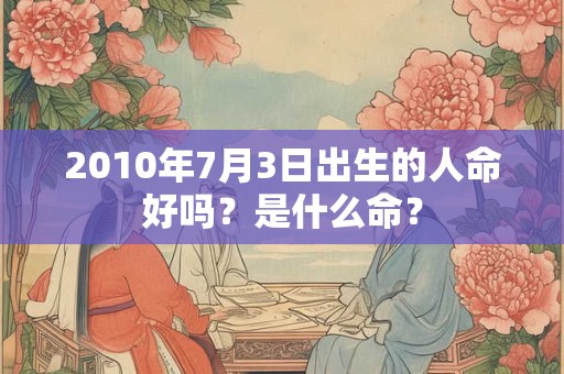 2010年7月3日出生的人命好吗？是什么命？