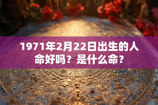 1971年2月22日出生的人命好吗？是什么命？
