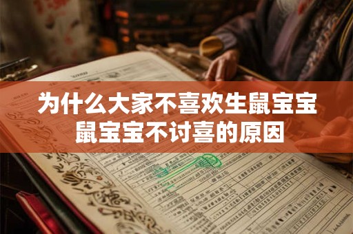 为什么大家不喜欢生鼠宝宝 鼠宝宝不讨喜的原因