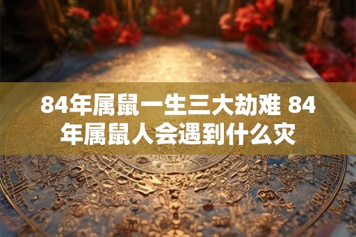 84年属鼠一生三大劫难 84年属鼠人会遇到什么灾