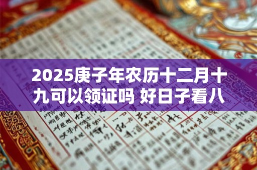 2025庚子年农历十二月十九可以领证吗 好日子看八字五行