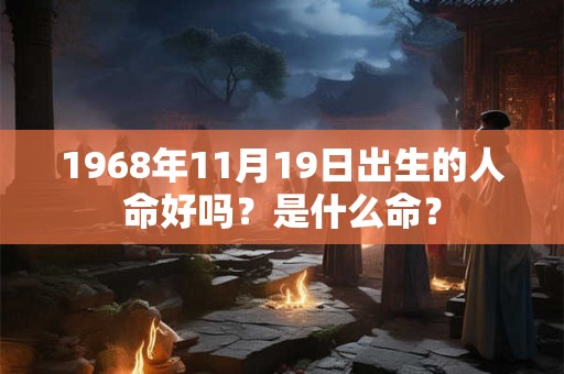 1968年11月19日出生的人命好吗？是什么命？