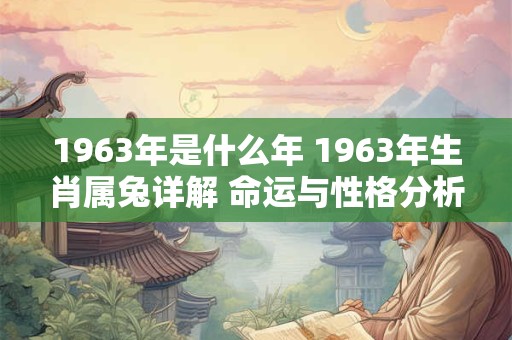1963年是什么年 1963年生肖属兔详解 命运与性格分析