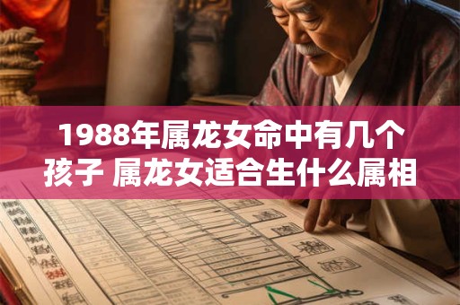1988年属龙女命中有几个孩子 属龙女适合生什么属相的宝宝