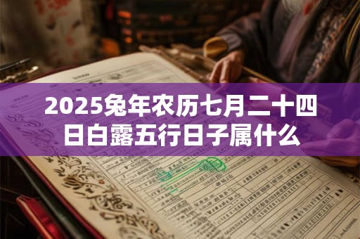 2025兔年农历七月二十四日白露五行日子属什么