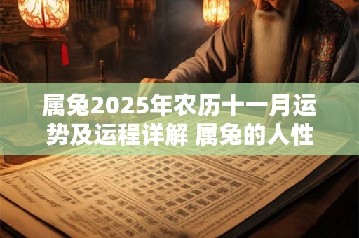 属兔2025年农历十一月运势及运程详解 属兔的人性格优缺点