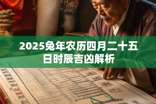 2026兔年农历四月二十五日时辰吉凶解析