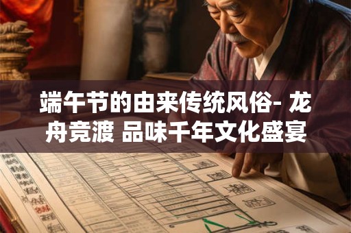 端午节的由来传统风俗- 龙舟竞渡 品味千年文化盛宴 端午节的由来传统风俗- 龙舟竞渡 品味千年文化盛宴