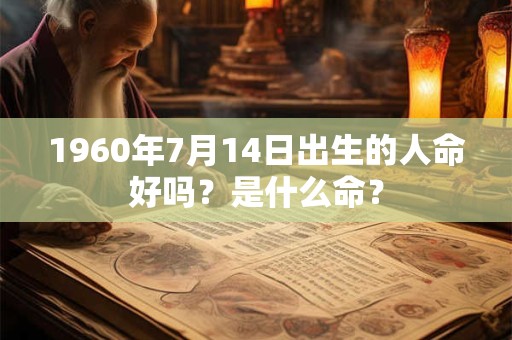 1960年7月14日出生的人命好吗？是什么命？