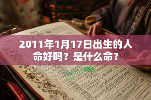 2011年1月17日出生的人命好吗？是什么命？