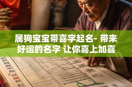 属狗宝宝带喜字起名- 带来好运的名字 让你喜上加喜！