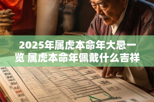 2025年属虎本命年大忌一览 属虎本命年佩戴什么吉祥物