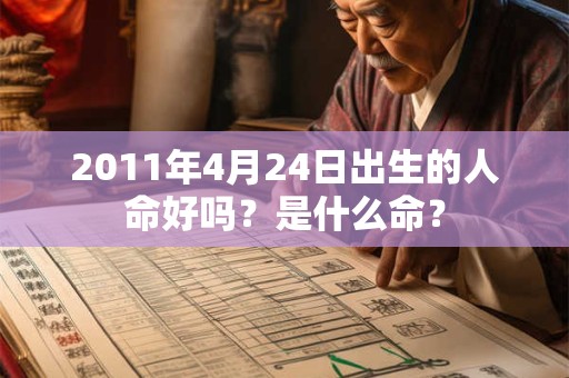 详细阅读:2011年4月24日出生的人命好吗?是什么命? 2011年4月24日出生的人命好吗?是什么命?