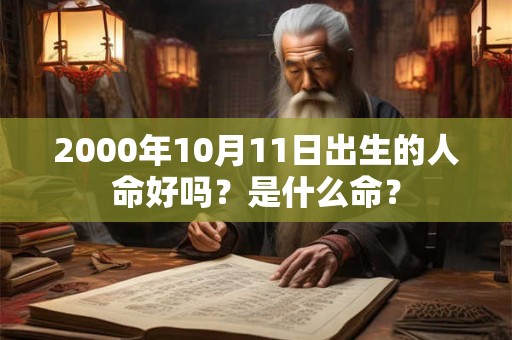 2000年10月11日出生的人命好吗？是什么命？