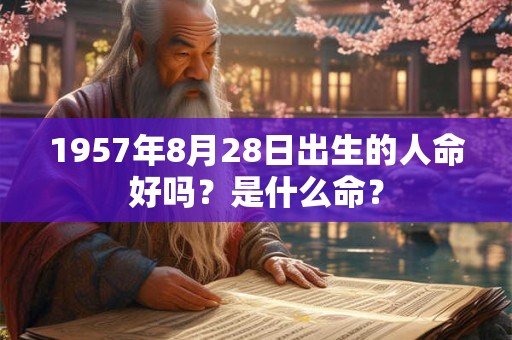 1957年8月28日出生的人命好吗？是什么命？