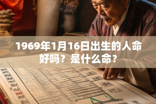 1969年1月16日出生的人命好吗？是什么命？