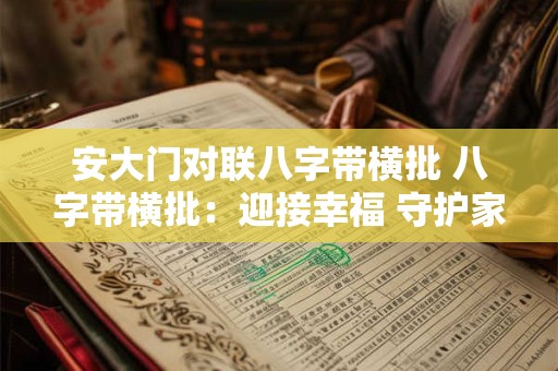 安大门对联八字带横批 八字带横批:迎接幸福 守护家园 安大门对联八字带横批 八字带横批:迎接幸福 守护家园