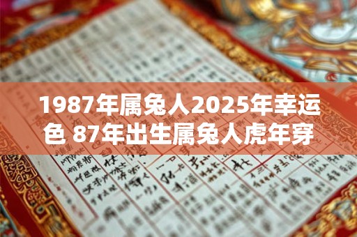 1987年属兔人2025年幸运色 87年出生属兔人虎年穿什么颜色衣服好
