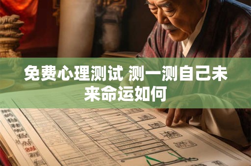 免费心理测试 测一测自己未来命运如何