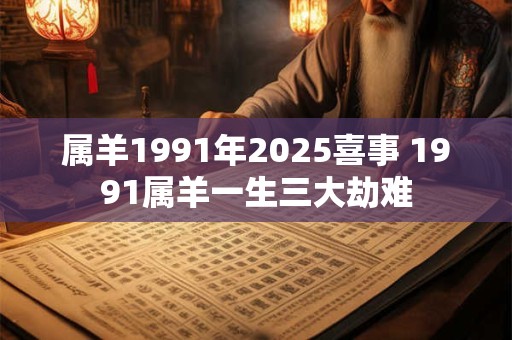 属羊1991年2025喜事 1991属羊一生三大劫难