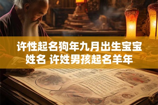 许性起名狗年九月出生宝宝姓名 许姓男孩起名羊年