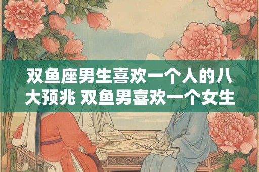 双鱼座男生喜欢一个人的八大预兆 双鱼男喜欢一个女生有哪些表现