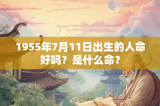 1955年7月11日出生的人命好吗？是什么命？