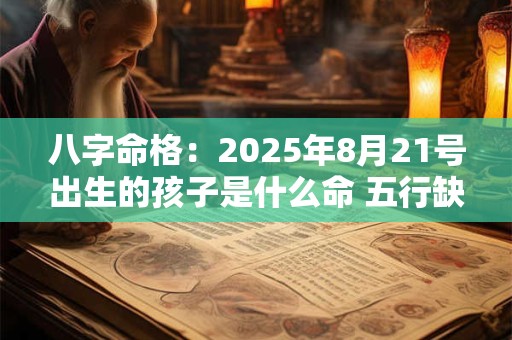 八字命格：2025年8月21号出生的孩子是什么命 五行缺什么