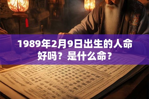 1989年2月9日出生的人命好吗？是什么命？