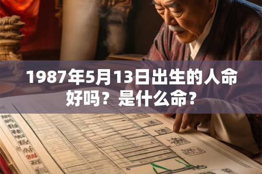 1987年5月13日出生的人命好吗？是什么命？