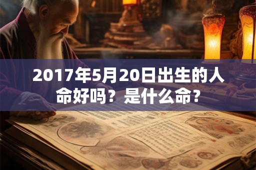 2017年5月20日出生的人命好吗？是什么命？