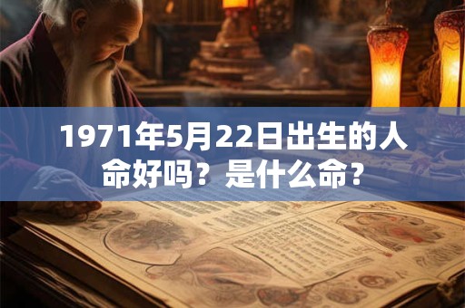 1971年5月22日出生的人命好吗？是什么命？