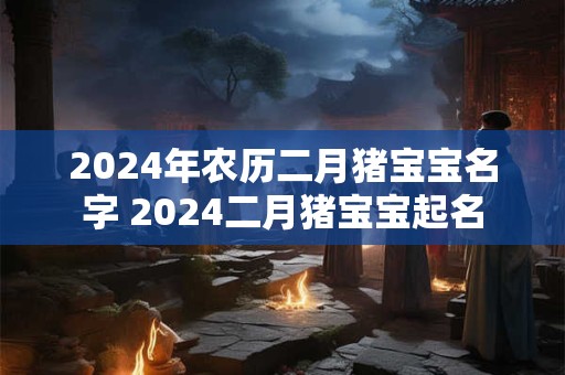2024年农历二月猪宝宝名字 2024二月猪宝宝起名