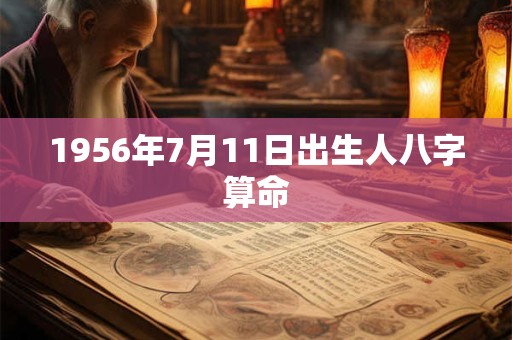 1956年7月11日出生人八字算命