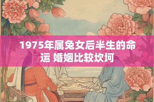 1975年属兔女后半生的命运 婚姻比较坎坷