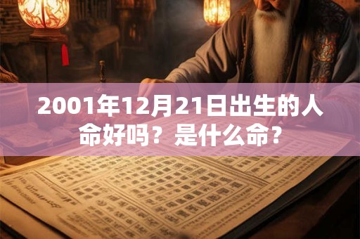 2001年12月21日出生的人命好吗？是什么命？