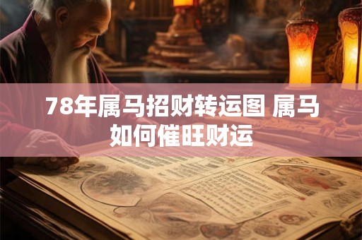 78年属马招财转运图 属马如何催旺财运