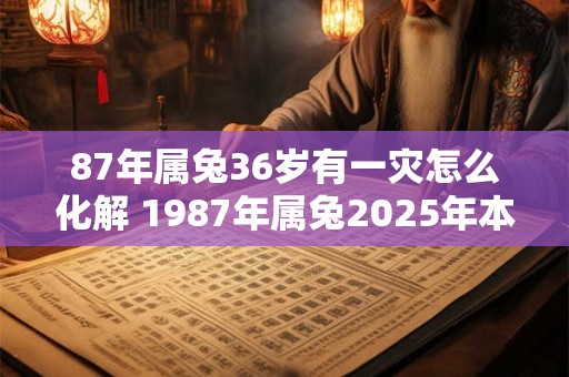 87年属兔36岁有一灾怎么化解 1987年属兔2025年本命年命运如何