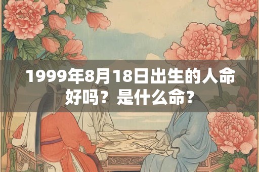 1999年8月18日出生的人命好吗？是什么命？